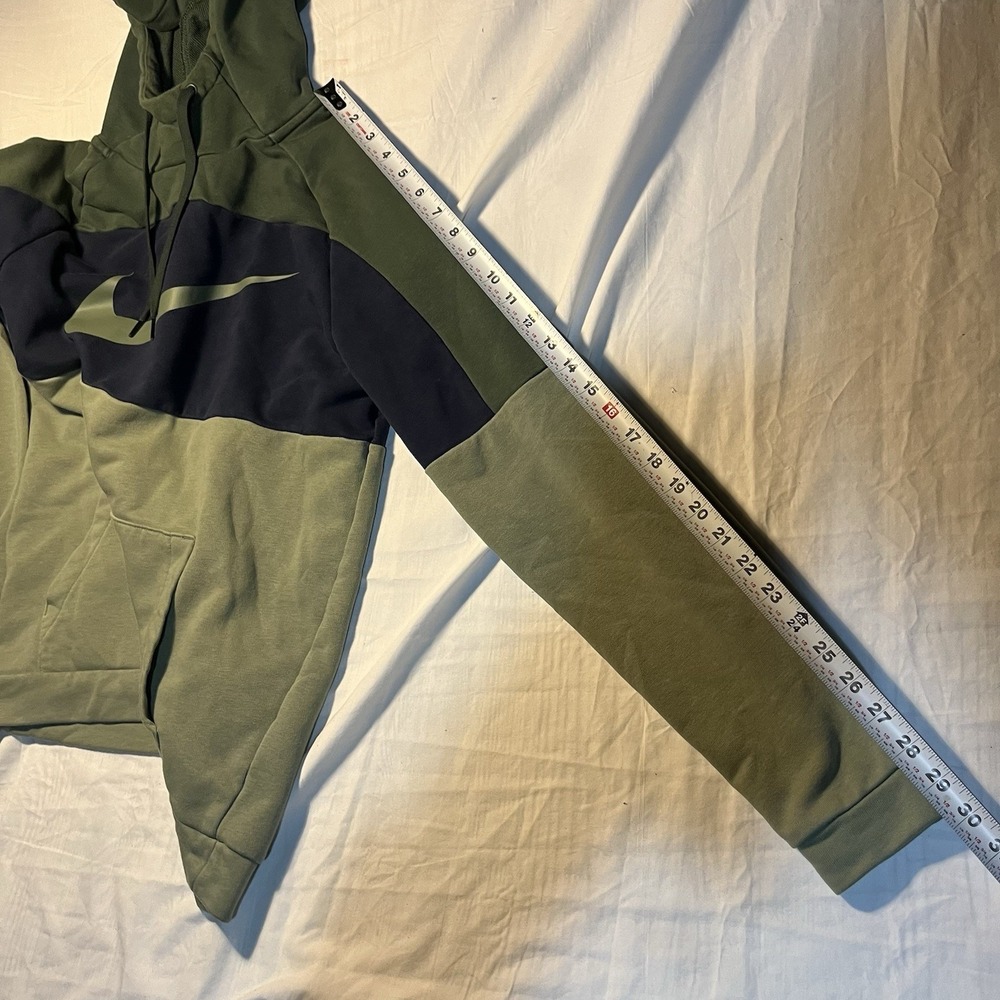 Nike Mens Size Medium Light Green Dri Fit Pullover Training Hoodie with Pocket - Picture 5 of 9
